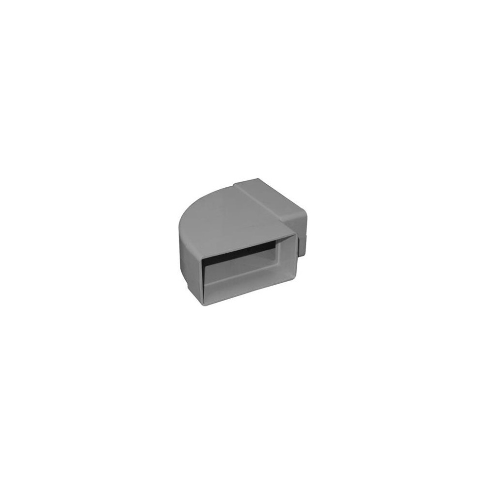 Produktbild för Fresh plastsystem rektangulär plastböj 204x60 mm, 90°, horis...