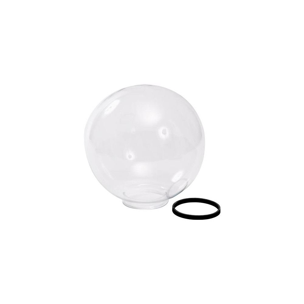 Produktbild för Fackel kula i klart glas Ø250 mm innerdiameter Ø98,5/94,5 mm