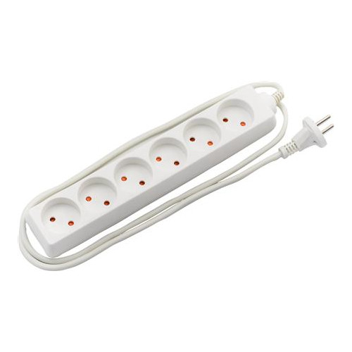 Solar Plus Grenuttag/dosa, 16A, DK 6 uttag, utan jord och utan brytare,...