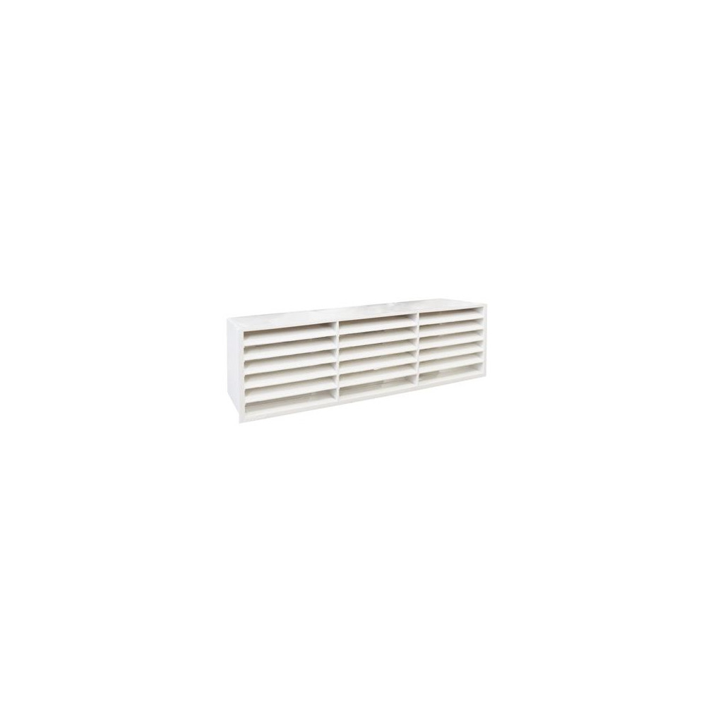 Produktbild för Fresh plastsystem rekt. öppen ändkåpa/ändbåge 204x60 mm, grå...