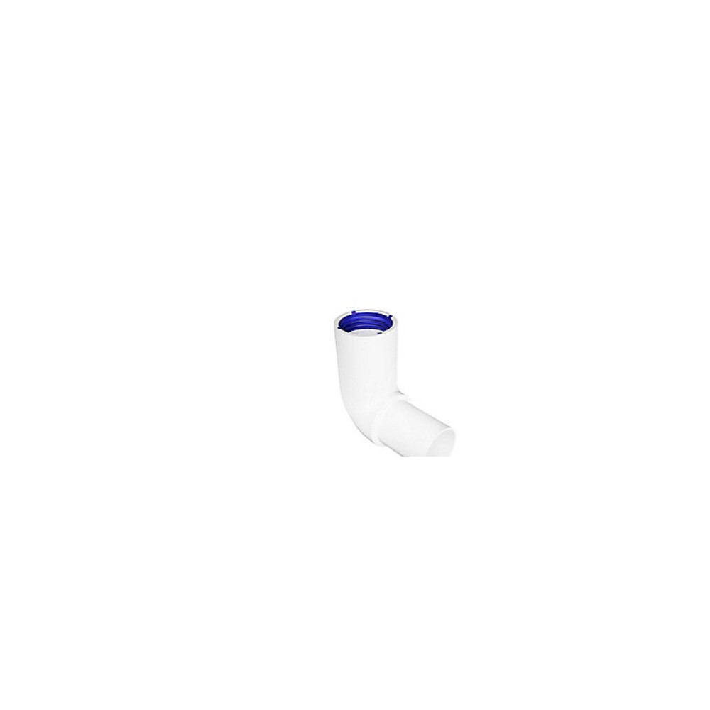 Produktbild för Purus vinkel 90 grader med insticks-/muffspets Ø32 mm i vit...