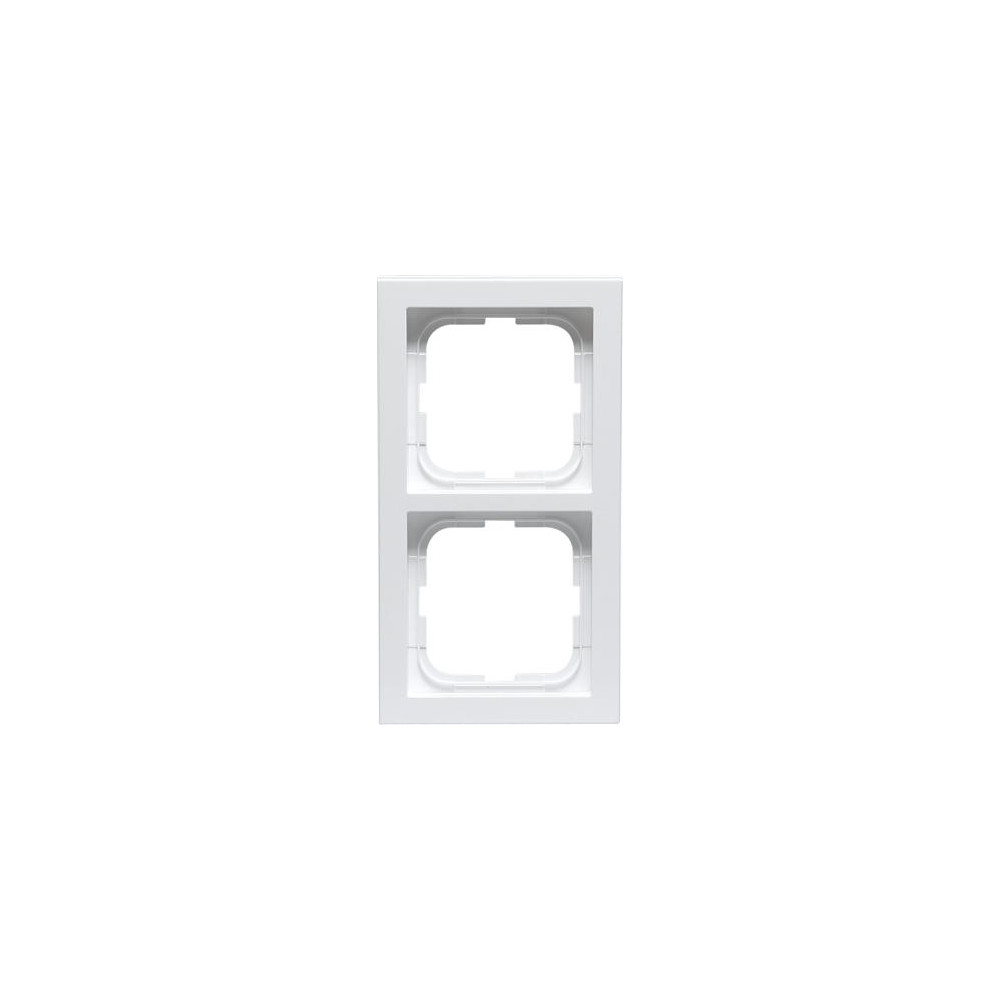 Produktbild för ABB Impressivo ram 2 moduler vit högblank (RAL9016) 85x156 m...