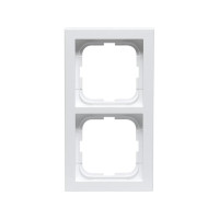 Produktbild för ABB Impressivo ram 2 moduler vit högblank (RAL9016) 85x156 m...