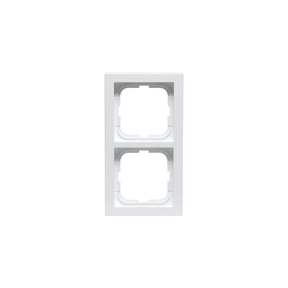 Produktbild för ABB Impressivo ram 2 moduler vit högblank (RAL9016) 85x156 m...