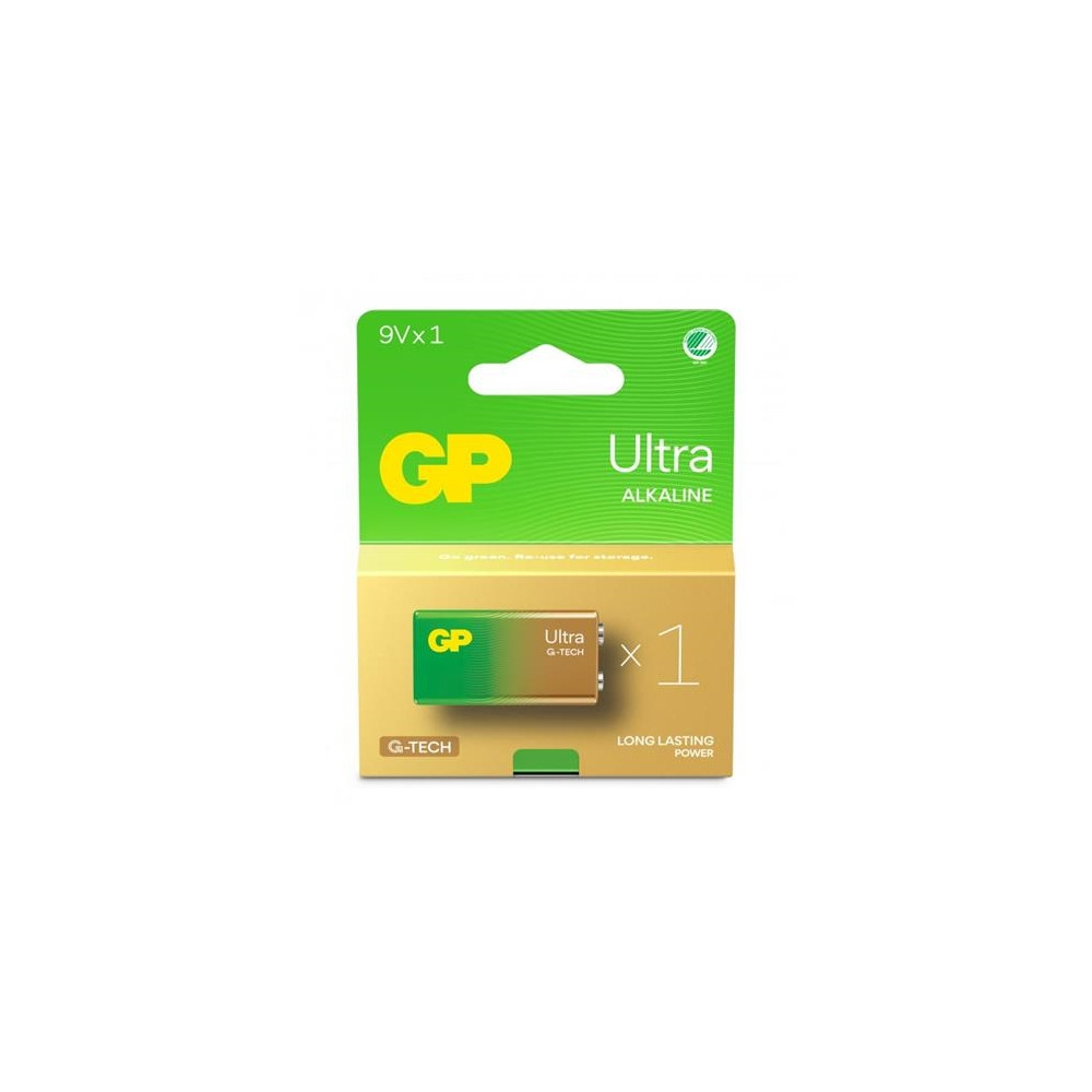 Produktbild för GP Ultra batteri x 9V - alkaliskt