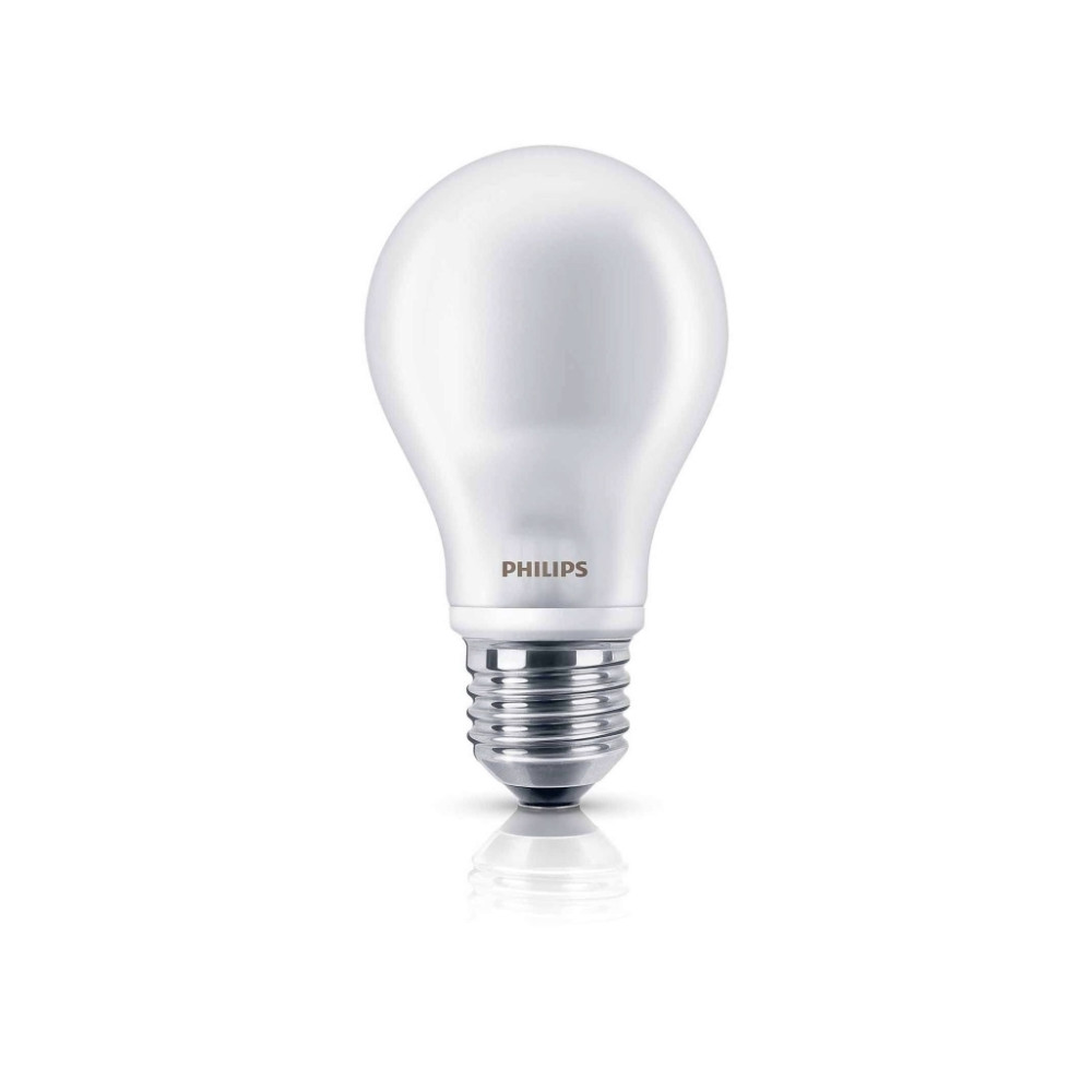 Produktbild för Philips - LED-glödlampa - form: A60 - E27 - 6 W - varmt vitt ljus - 2700 K