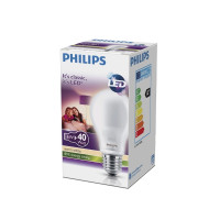 Produktbild för Philips - LED-glödlampa - form: A60 - E27 - 6 W - varmt vitt ljus - 2700 K