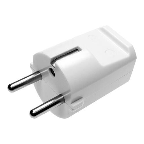 Solar Plus Schuko stickkontakt rund rak med jordstift 16A 250V plast vi...