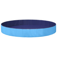 Produktbild för Barn Sim Pool Blå Ø300 x 38 cm Tjock PVC och Konstruerat Trä