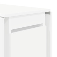Produktbild för Matbord 140 x 80 x 77 cm Konstruerat trä Vit Rektangulär