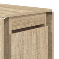Produktbild för Matbord 140 x 80 x 77 cm Konstruerat trä Sonoma-ek Rektangulär