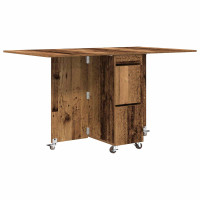 Produktbild för Matbord 140 x 80 x 77 cm Konstruerat trä Gammalt trä