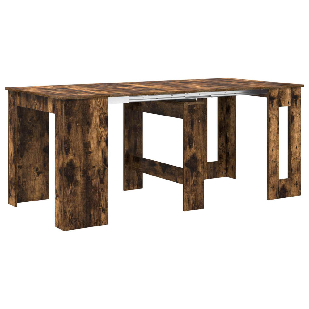 Produktbild för Matbord 180 x 85 x 75 cm Konstruerat trä Rökt ek Rektangulär