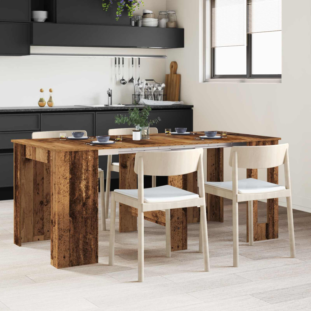Produktbild för Matbord 180 x 85 x 75 cm Konstruerat trä Gammalt trä