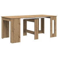 Produktbild för Matbord 180 x 85 x 75 cm Konstruerat trä Artisan-ek Rektangulär