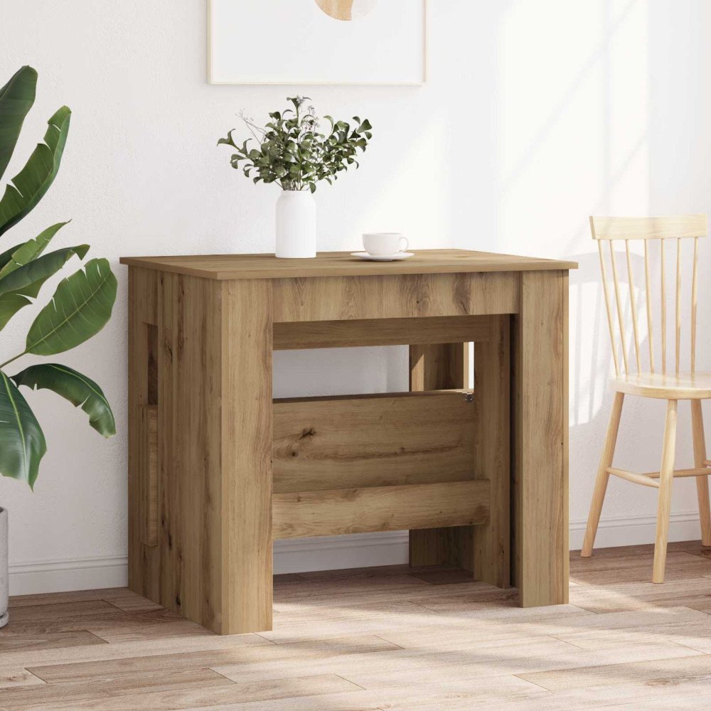 Produktbild för Matbord 180 x 85 x 75 cm Konstruerat trä Artisan-ek Rektangulär