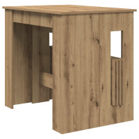 Produktbild för Matbord 180 x 85 x 75 cm Konstruerat trä Artisan-ek Rektangulär