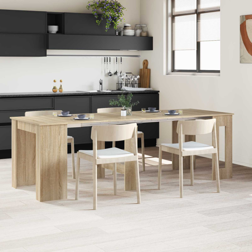 Produktbild för Matbord 240 x 85 x 75 cm Konstruerat trä Sonoma-ek Rektangulär