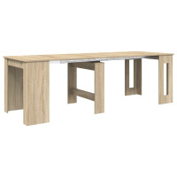 Produktbild för Matbord 240 x 85 x 75 cm Konstruerat trä Sonoma-ek Rektangulär