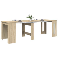 Produktbild för Matbord 240 x 85 x 75 cm Konstruerat trä Sonoma-ek Rektangulär