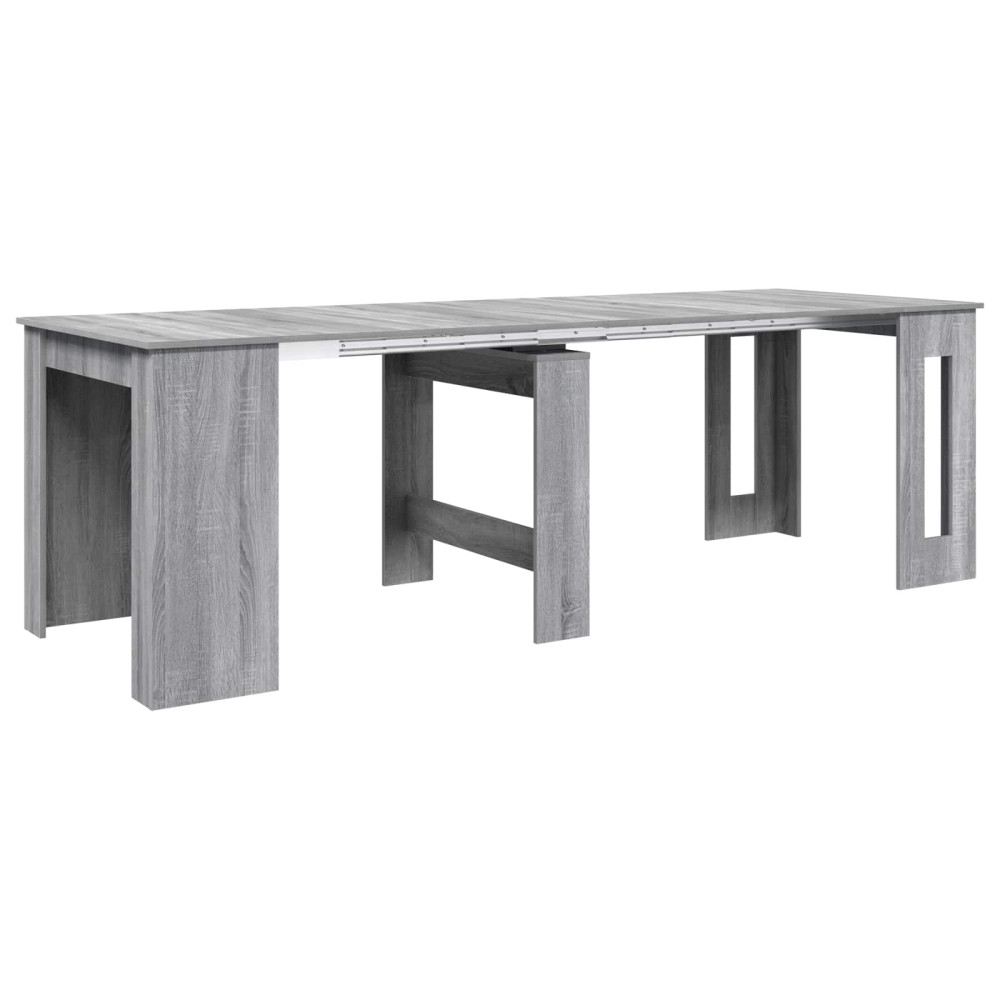 Produktbild för Matbord 240 x 85 x 75 cm Konstruerat trä Grå Sonoma Rektangulär
