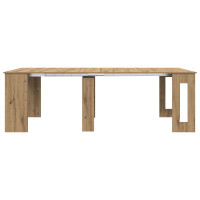 Produktbild för Matbord 240 x 85 x 75 cm Konstruerat trä Artisan-ek Rektangulär