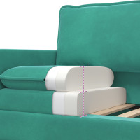 Produktbild för Soffa Turkos 156 x 81 x 87,5 cm Sammet