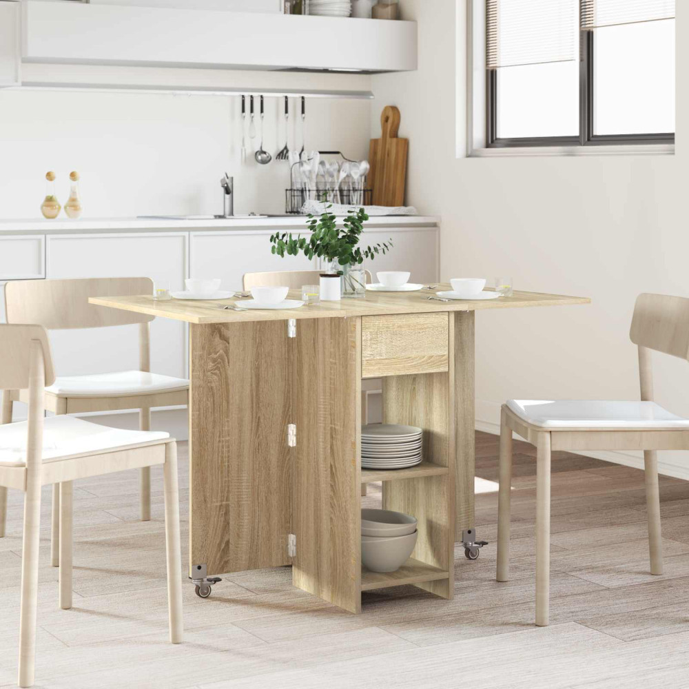 Produktbild för Matbord 115 x 70 x 75 cm Konstruerat trä Sonoma-ek Rektangulär