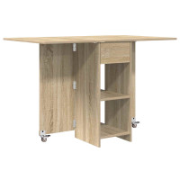Produktbild för Matbord 115 x 70 x 75 cm Konstruerat trä Sonoma-ek Rektangulär