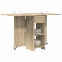 Produktbild för Matbord 115 x 70 x 75 cm Konstruerat trä Sonoma-ek Rektangulär