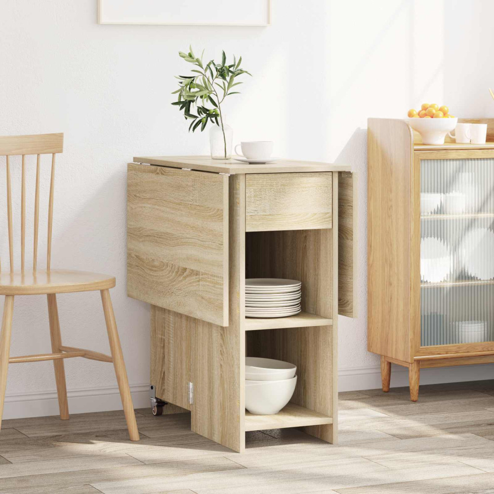Produktbild för Matbord 115 x 70 x 75 cm Konstruerat trä Sonoma-ek Rektangulär