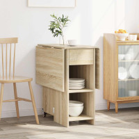 Produktbild för Matbord 115 x 70 x 75 cm Konstruerat trä Sonoma-ek Rektangulär