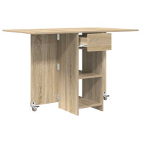 Produktbild för Matbord 115 x 70 x 75 cm Konstruerat trä Sonoma-ek Rektangulär