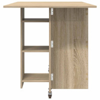 Produktbild för Matbord 115 x 70 x 75 cm Konstruerat trä Sonoma-ek Rektangulär