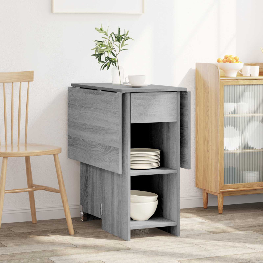 Produktbild för Matbord 115 x 70 x 75 cm Konstruerat trä Grå Sonoma Rektangulär