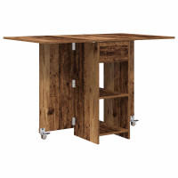 Produktbild för Matbord 115 x 70 x 75 cm Konstruerat trä Gammalt trä