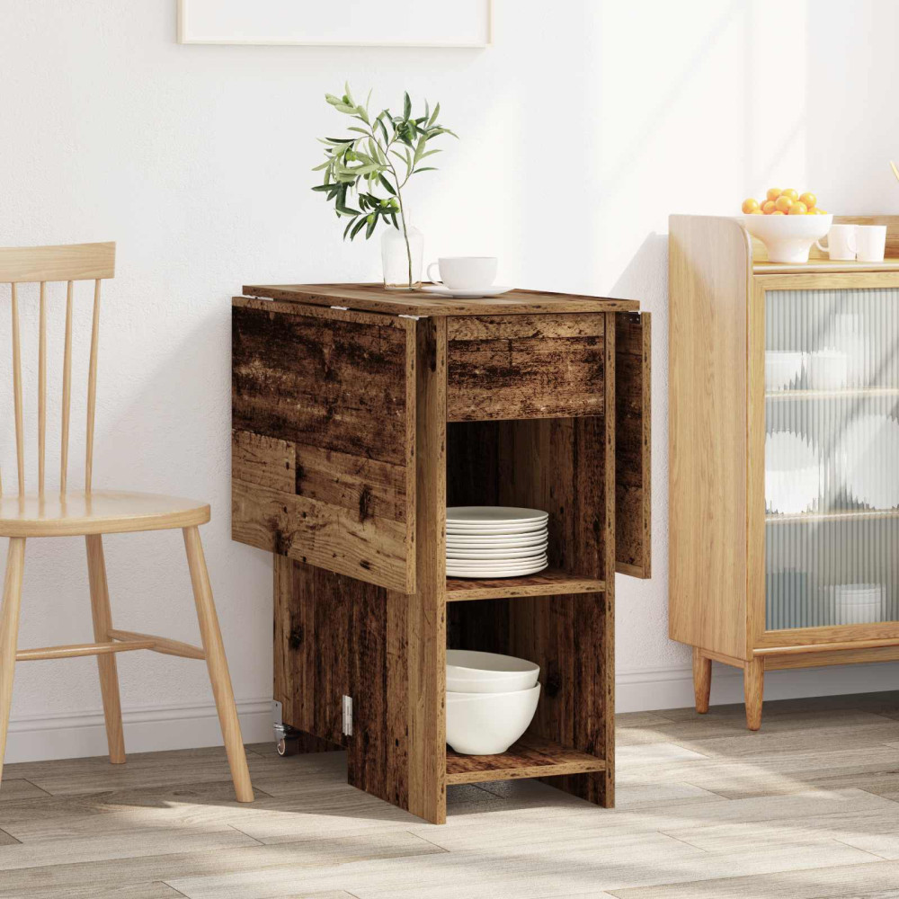 Produktbild för Matbord 115 x 70 x 75 cm Konstruerat trä Gammalt trä