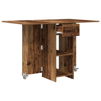 Produktbild för Matbord 115 x 70 x 75 cm Konstruerat trä Gammalt trä