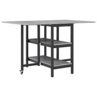Produktbild för Matbord 122 x 80 x 76,5 cm Konstruerat trä Grå Sonoma