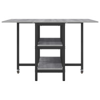 Produktbild för Matbord 122 x 80 x 76,5 cm Konstruerat trä Grå Sonoma