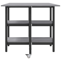 Produktbild för Matbord 122 x 80 x 76,5 cm Konstruerat trä Grå Sonoma