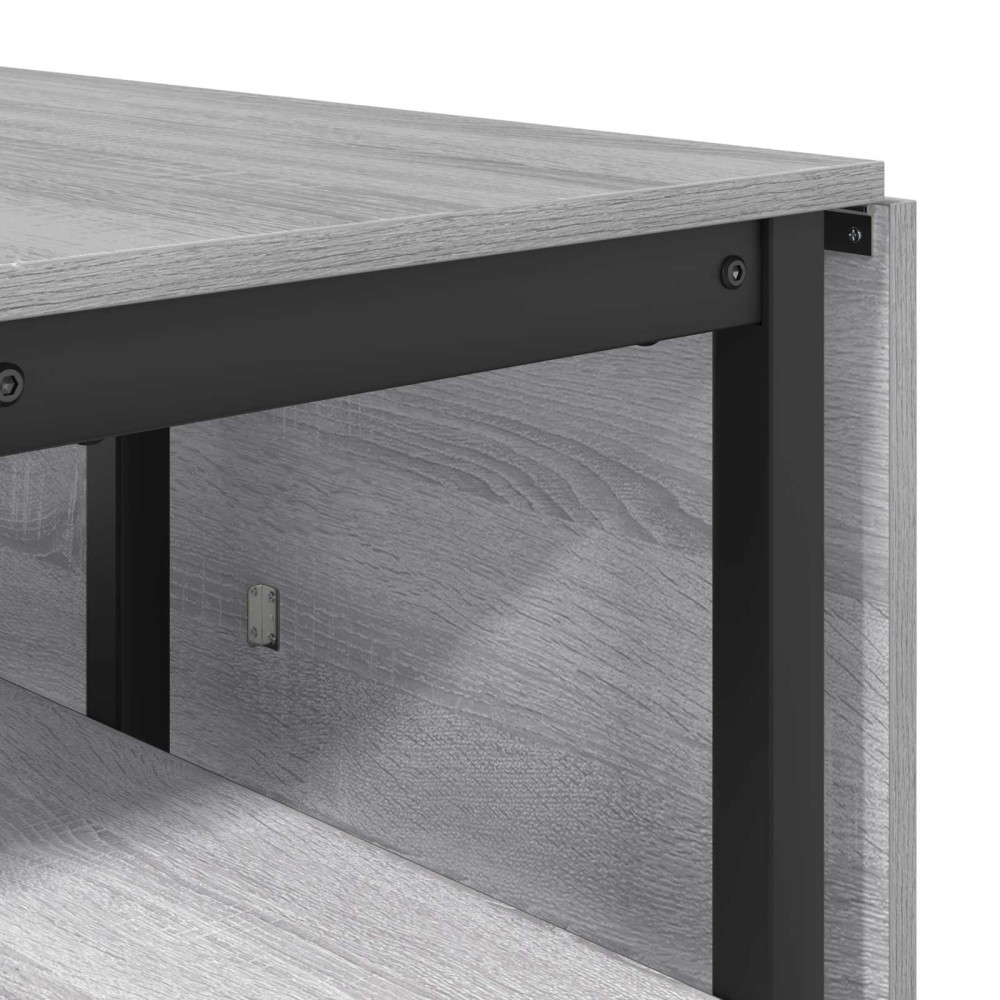 Produktbild för Matbord 122 x 80 x 76,5 cm Konstruerat trä Grå Sonoma