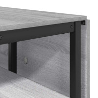Produktbild för Matbord 122 x 80 x 76,5 cm Konstruerat trä Grå Sonoma
