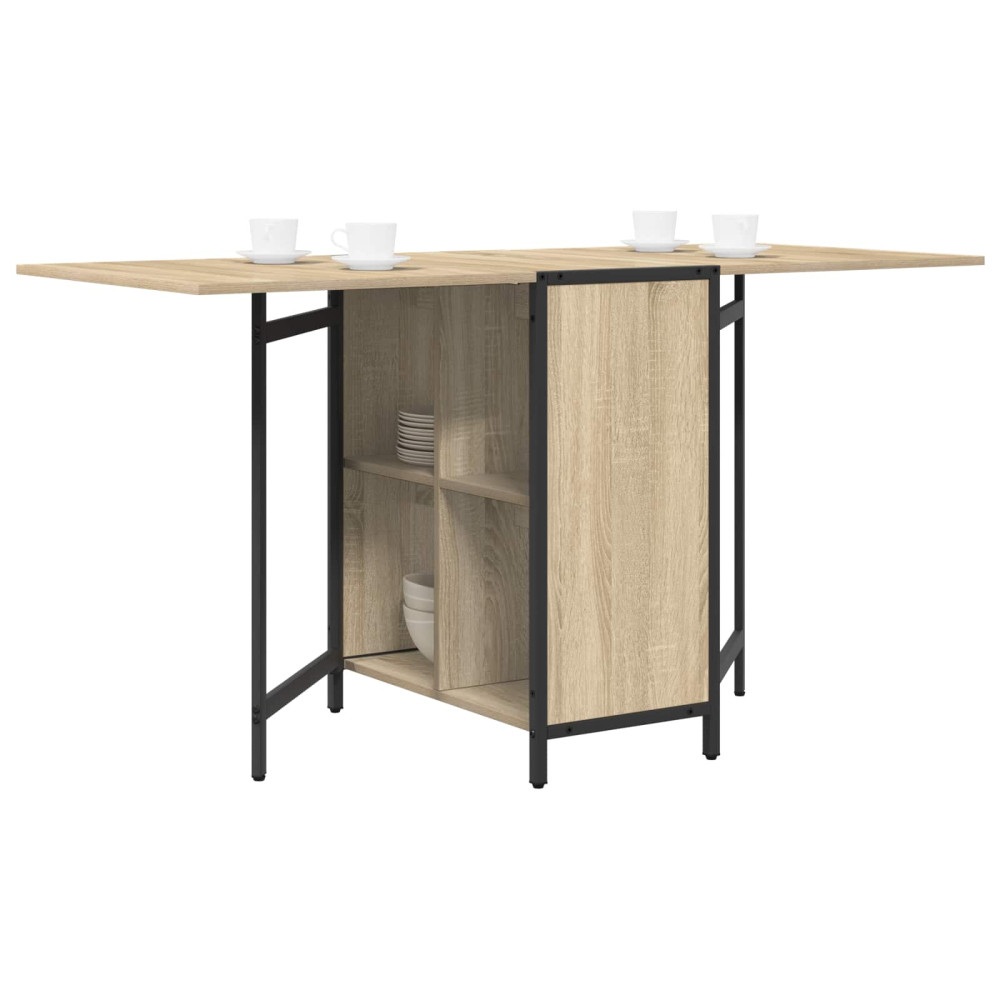 Produktbild för Matbord 144 x 60 x 75 cm Konstruerat trä Sonoma-ek Rektangulär