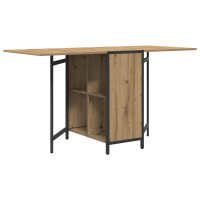 Produktbild för Matbord 144 x 60 x 75 cm Konstruerat trä Artisan-ek Rektangulär