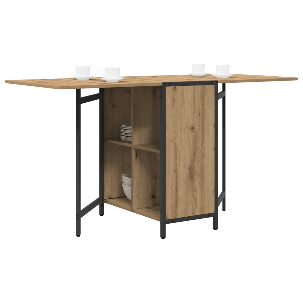 Produktbild för Matbord 144 x 60 x 75 cm Konstruerat trä Artisan-ek Rektangulär