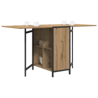 Produktbild för Matbord 144 x 60 x 75 cm Konstruerat trä Artisan-ek Rektangulär