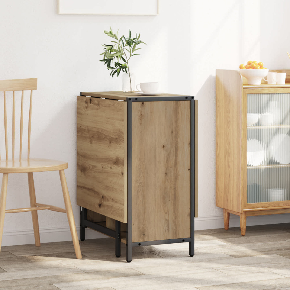 Produktbild för Matbord 144 x 60 x 75 cm Konstruerat trä Artisan-ek Rektangulär
