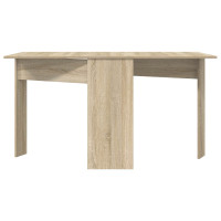 Produktbild för Matbord 138 x 70 x 73,5 cm Konstruerat trä Sonoma-ek