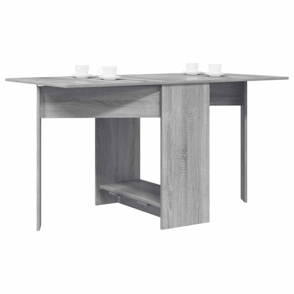 Produktbild för Matbord 138 x 70 x 73,5 cm Konstruerat trä Grå Sonoma